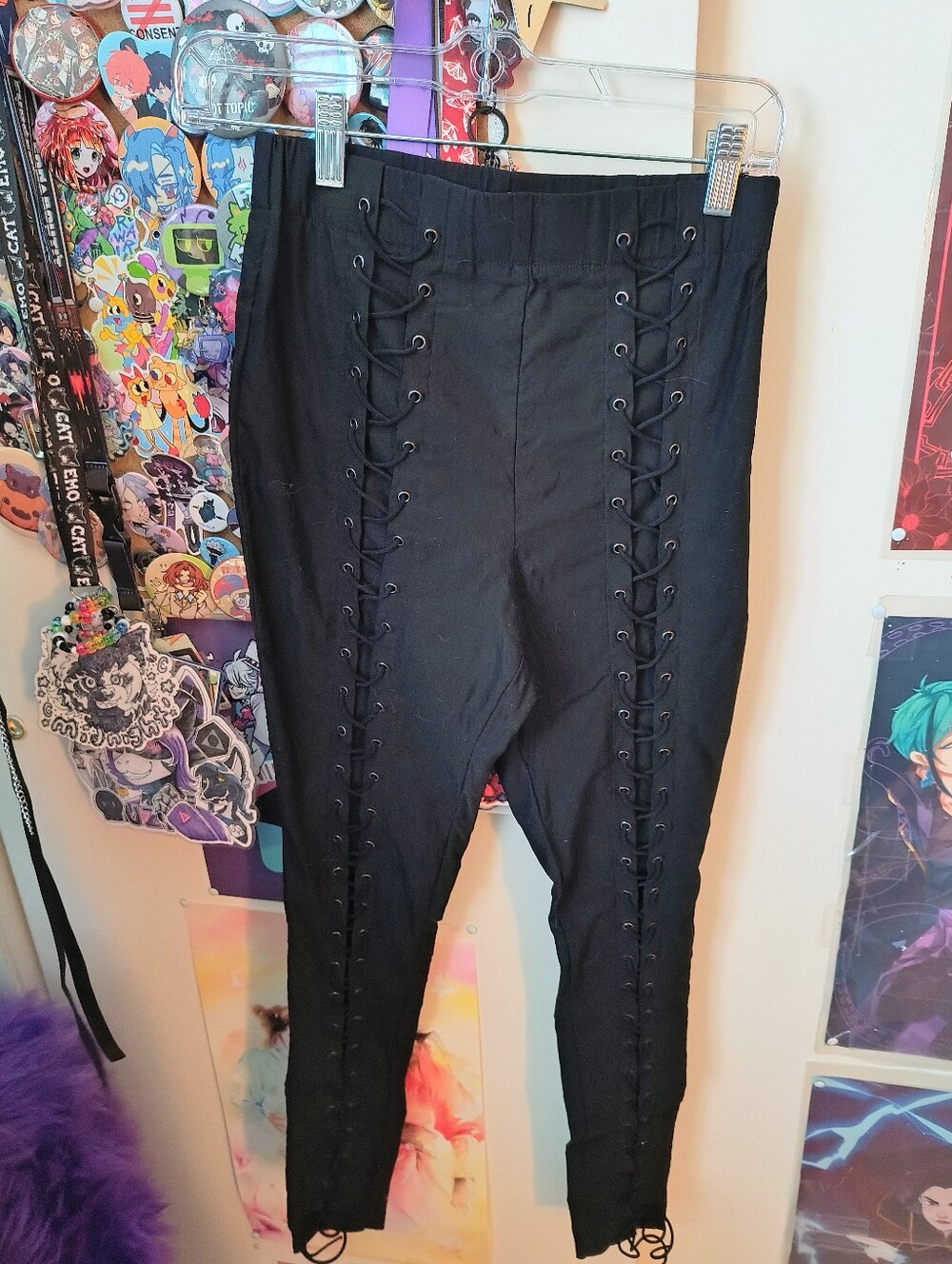 Forever 21 Lace Up Leggings